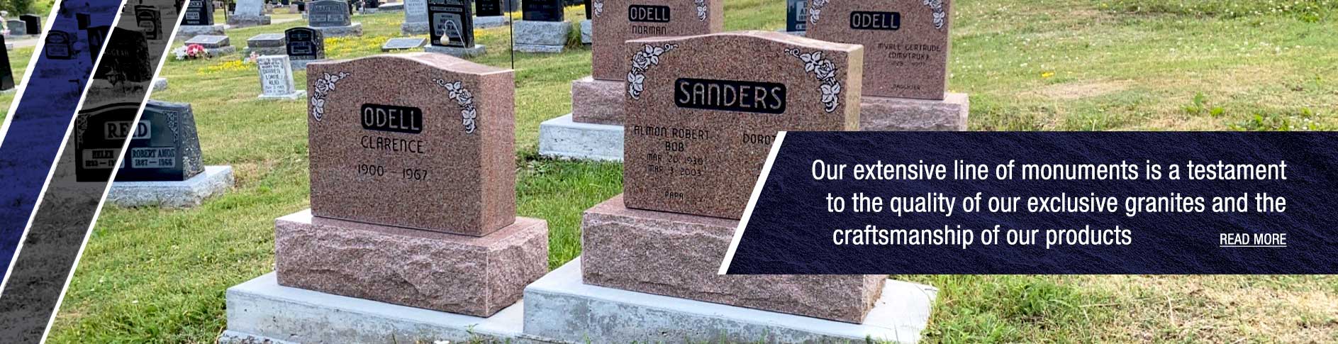 Premium granite memorials